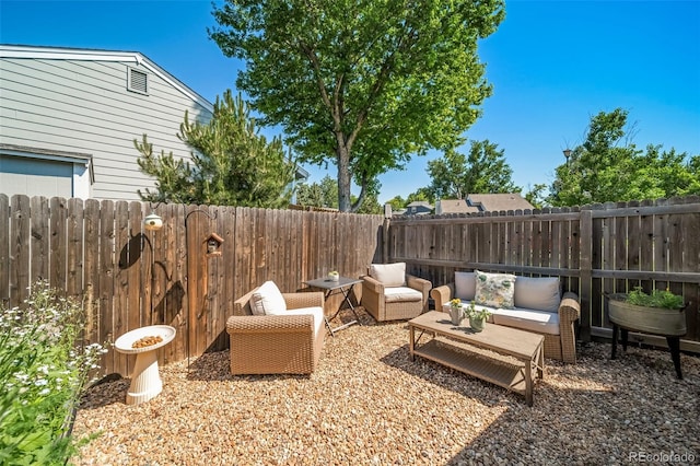 18159 E Crestline Cir, Centennial, CO 80015 - fenced backyard featuring outdoor lounge area