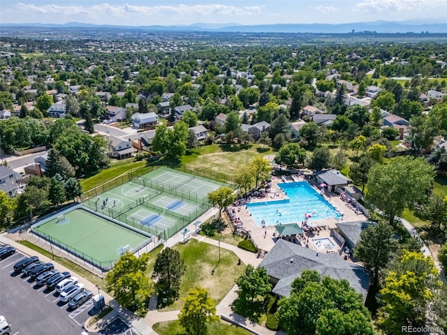 18159 E Crestline Cir, Centennial, CO 80015 - drone / aerial view of a pool