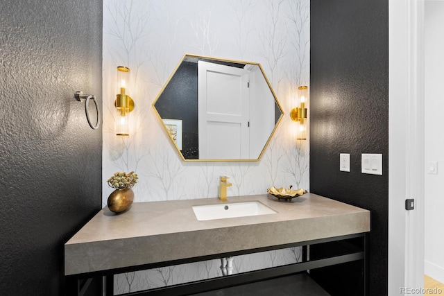 bathroom featuring vanity