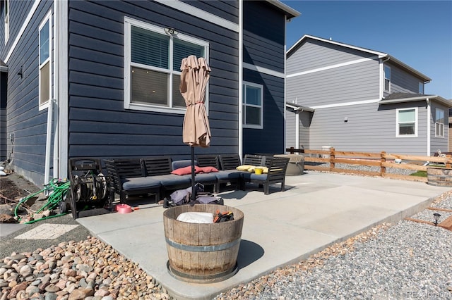 236 Racer St, Bennett, CO 80102 - rear view of property with an outdoor living space, a patio, and fence