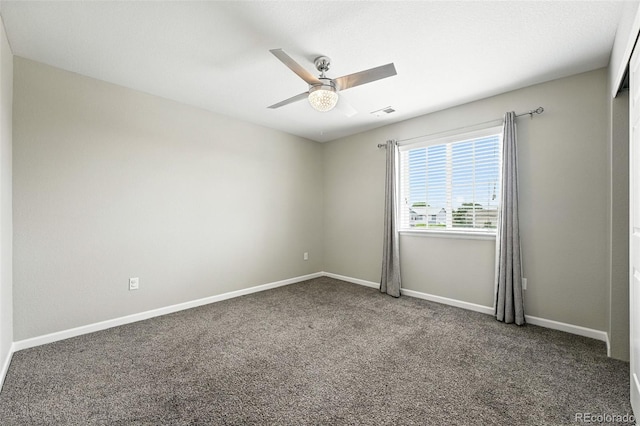 12554 Hudson Ct, Thornton, CO 80241 - carpeted empty room featuring a ceiling fan and baseboards