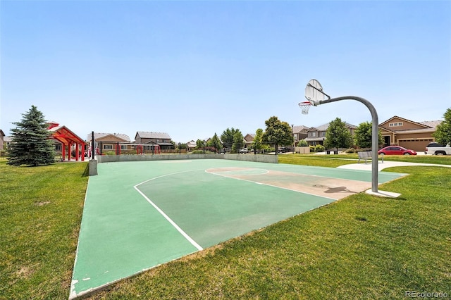 12554 Hudson Ct, Thornton, CO 80241 - view of basketball court with community basketball court and a yard