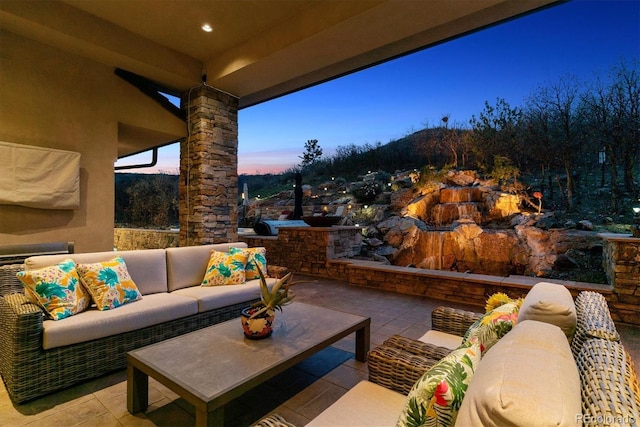 view of patio / terrace with outdoor lounge area