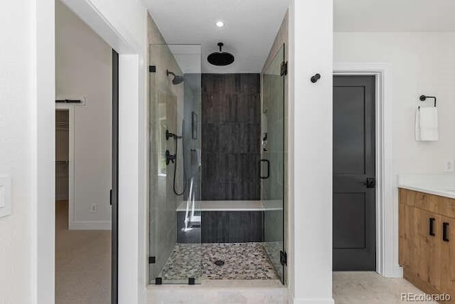 9561 Silver Hill Cir, Lone Tree, CO 80124 - full bath featuring a shower stall and vanity