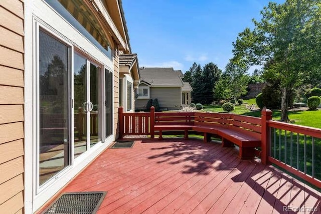 9561 Silver Hill Cir, Lone Tree, CO 80124 - view of wooden deck