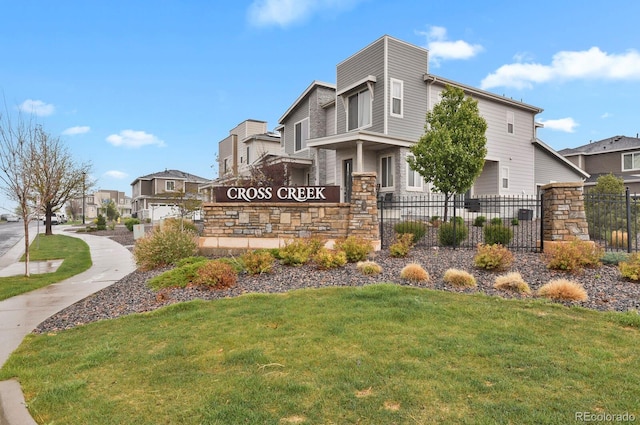 23615 E 5th Pl, Aurora, CO 80018 - community / neighborhood sign with a residential view