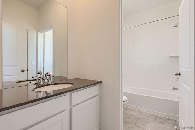 752 N Bently St, Watkins, CO 80137 - full bath with vanity, bathtub / shower combination, and tile patterned flooring