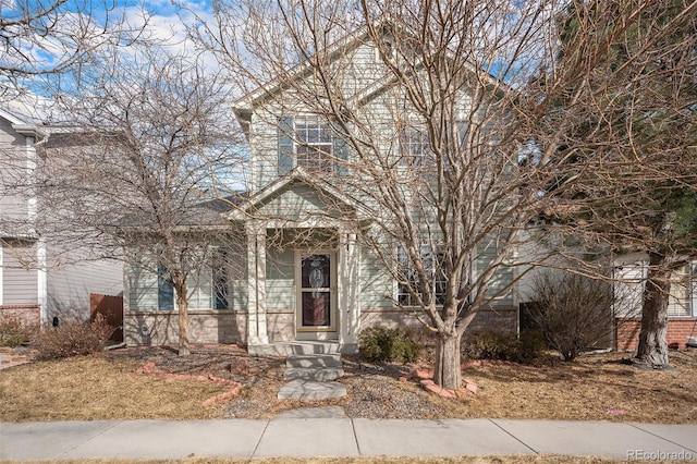 view of front of property