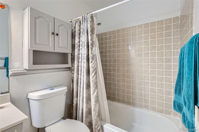 3512 E 117th Pl, Thornton, CO 80233 - bathroom with shower / bath combo with shower curtain, toilet, and vanity