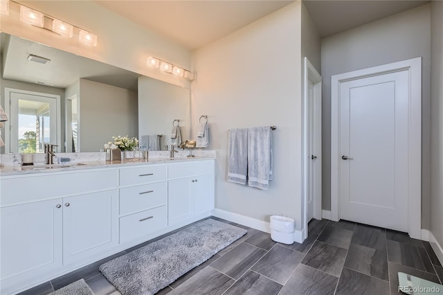 bathroom with vanity