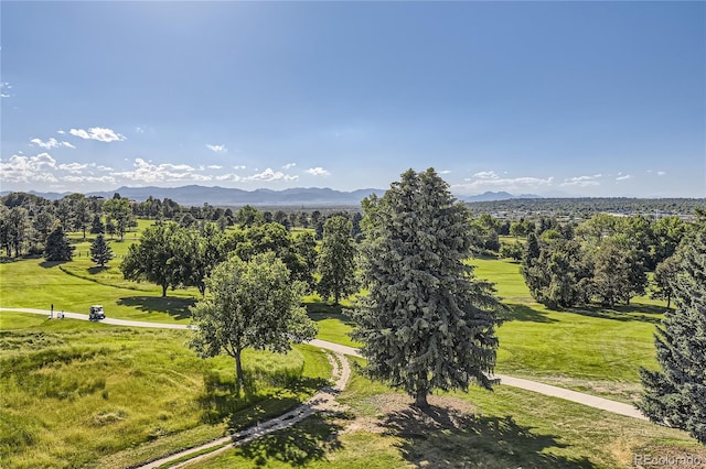 property view of mountains with a rural view