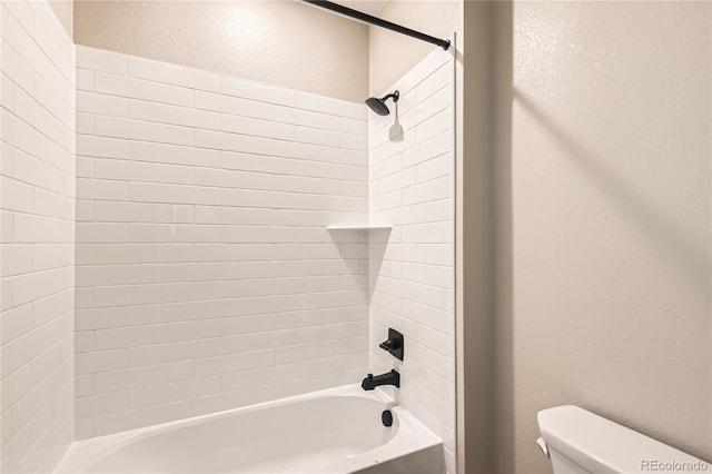 4114 Estrella St, Brighton, CO 80601 - bathroom featuring tub / shower combination and a textured wall
