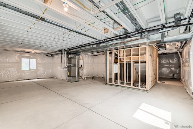 4114 Estrella St, Brighton, CO 80601 - unfinished basement featuring heating unit