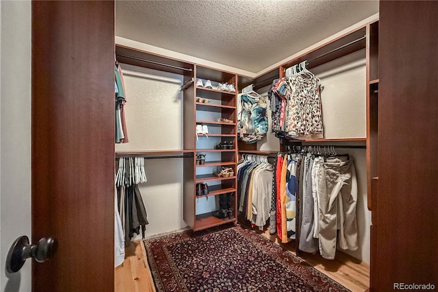 13642 Wrangler Way, Mead, CO 80542 - spacious closet featuring wood finished floors