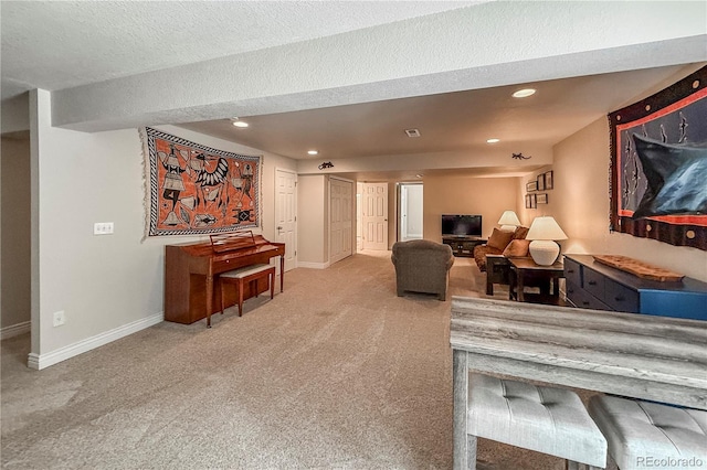 13642 Wrangler Way, Mead, CO 80542 - carpeted living area with recessed lighting