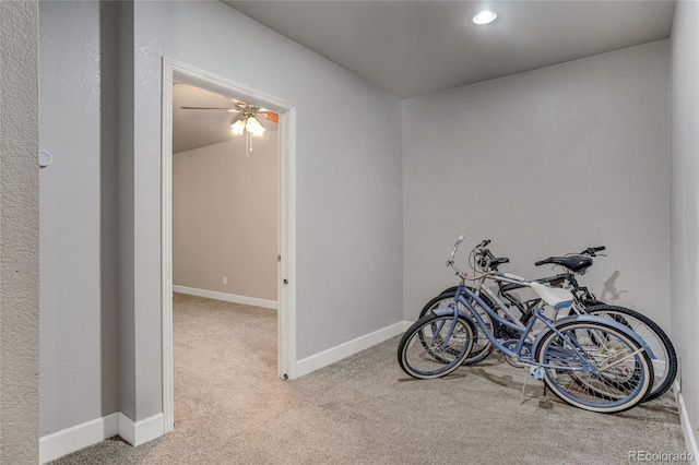 7823 E 130th Pl, Thornton, CO 80602 - playroom with carpet flooring, ceiling fan, and recessed lighting