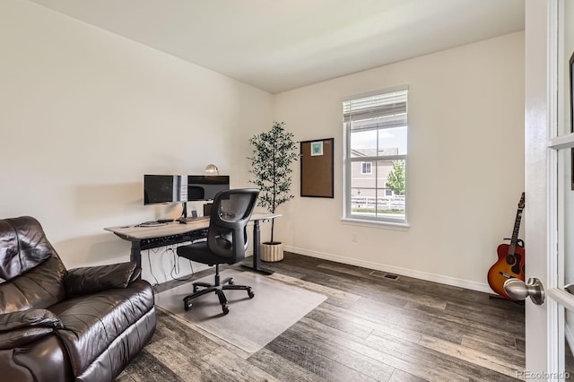 3162 Grizzly Peak Dr, Broomfield, CO 80023 - home office featuring wood finished floors and baseboards