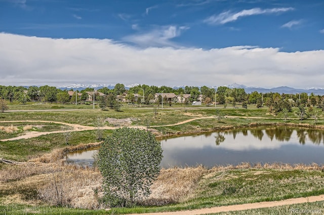 3162 Grizzly Peak Dr, Broomfield, CO 80023 - water view featuring a mountain backdrop