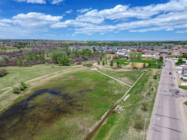aerial perspective of suburban area