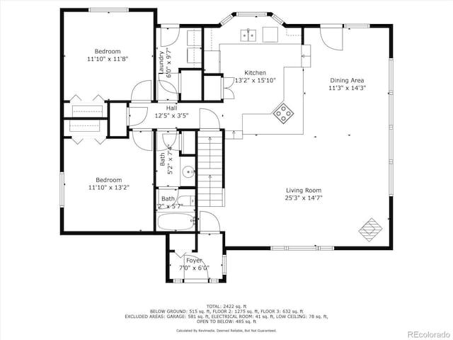 11222 Conifer Mountain Rd, Conifer, CO 80433 - view of room layout