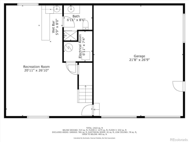 11222 Conifer Mountain Rd, Conifer, CO 80433 - view of room layout