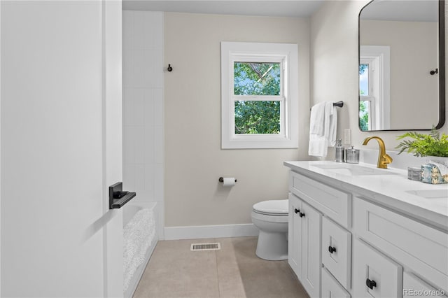 34 Honey Locust, Littleton, CO 80127 - bathroom featuring double vanity, a shower, and a tub