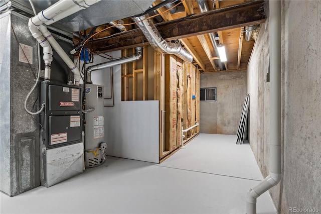 34 Honey Locust, Littleton, CO 80127 - unfinished below grade area featuring water heater and heating unit