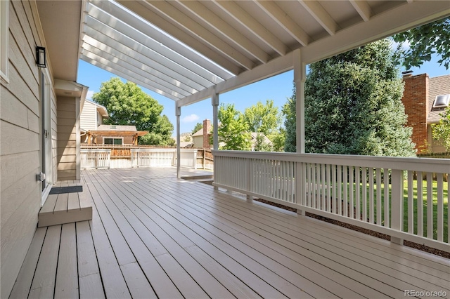 34 Honey Locust, Littleton, CO 80127 - view of wooden terrace