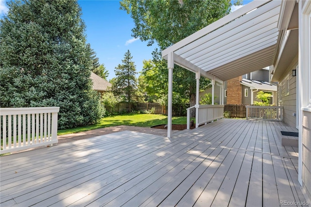 34 Honey Locust, Littleton, CO 80127 - wooden terrace featuring a fenced backyard
