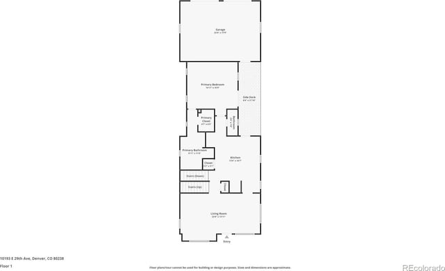 10193 E 29th Ave, Denver, CO 80238 - view of floor plan / room layout