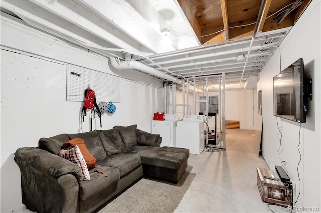 8787 W Cornell Ave Unit 6, Lakewood, CO 80227 - unfinished below grade area with washing machine and dryer