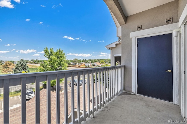 view of balcony