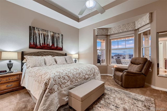 7851 E 148th Dr, Thornton, CO 80602 - bedroom with baseboards, carpet, and a ceiling fan