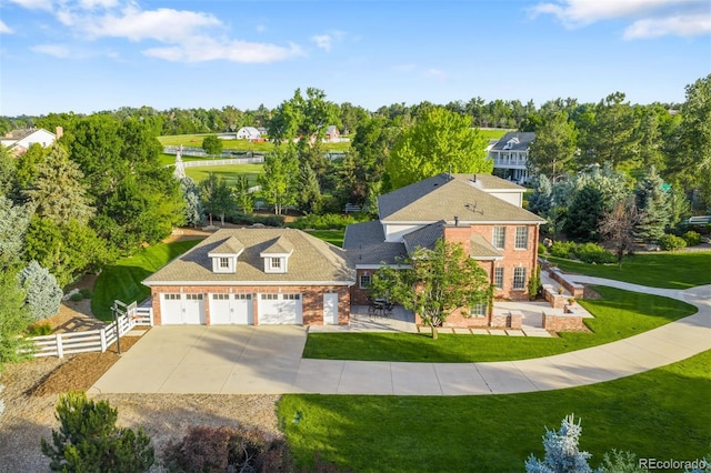 5700 S Steele St, Greenwood Village, CO 80121 - aerial view of property and surrounding area with a tree filled landscape