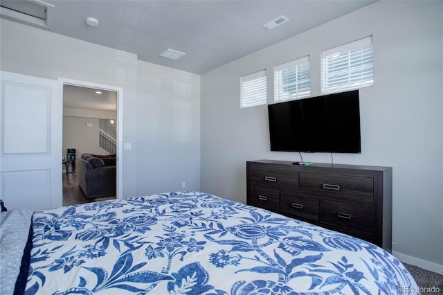 bedroom with carpet floors