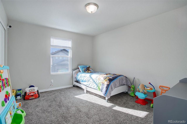 bedroom featuring carpet flooring