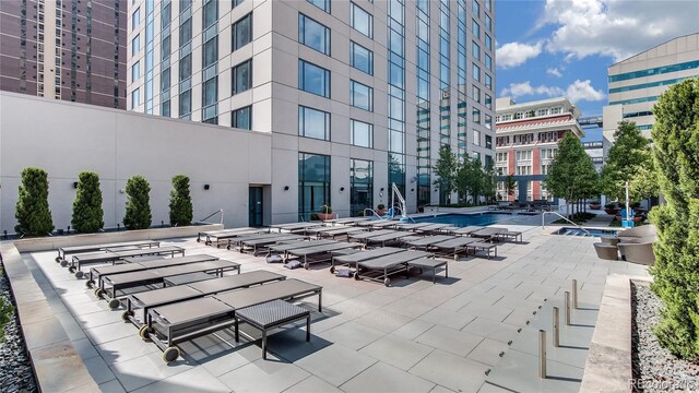 1133 14th St Unit 4150, Denver, CO 80202 - community pool with a patio area