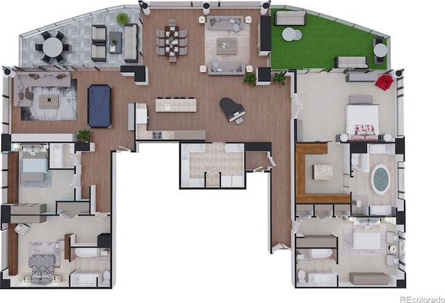 1133 14th St Unit 4150, Denver, CO 80202 - view of home floor plan