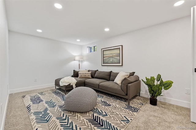 5573 S Huron St, Littleton, CO 80120 - living room featuring carpet and recessed lighting