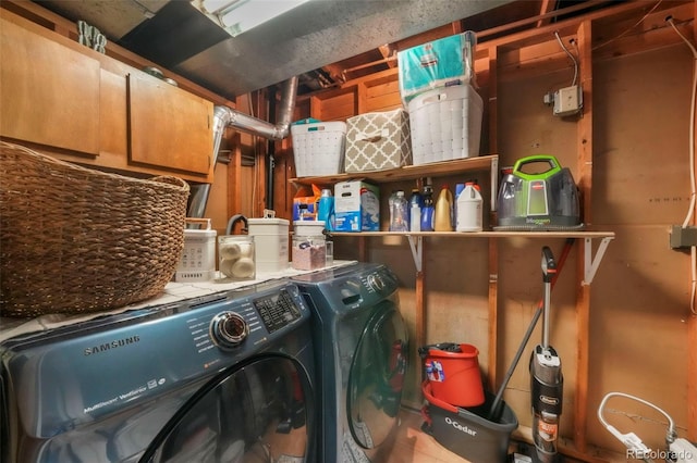 8280 Everett Way, Arvada, CO 80005 - laundry room featuring washer and clothes dryer and cabinet space