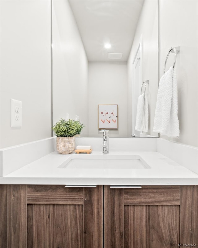 bathroom featuring vanity