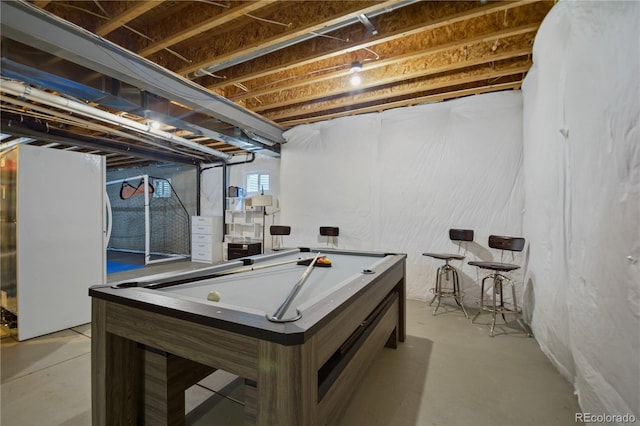 8721 E 23rd Ave, Denver, CO 80238 - rec room featuring concrete floors and pool table