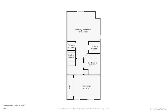 11923 E Ford Dr, Aurora, CO 80012 - property floor plan