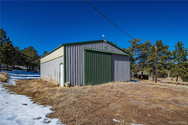 view of outbuilding with an outdoor structure