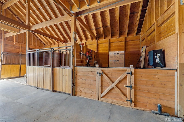 view of horse barn