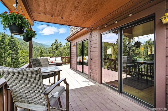 7221 S Brook Forest Rd, Evergreen, CO 80439 - view of wooden deck