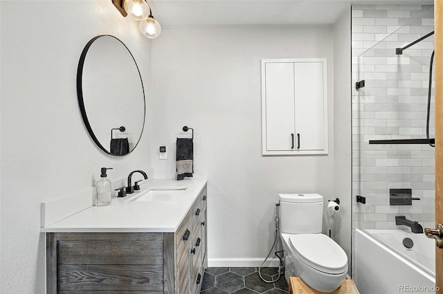 7221 S Brook Forest Rd, Evergreen, CO 80439 - full bath featuring vanity, shower / tub combination, and tile patterned floors