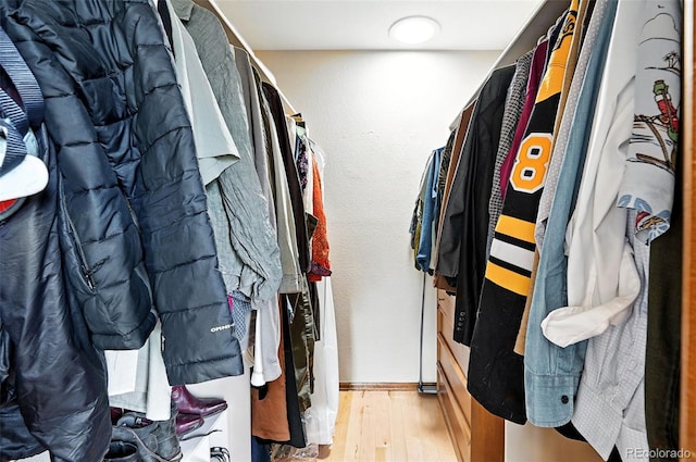 7221 S Brook Forest Rd, Evergreen, CO 80439 - spacious closet with wood finished floors