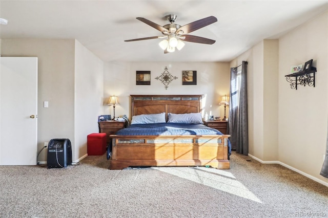 14389 E 101st Pl, Commerce City, CO 80022 - carpeted bedroom featuring baseboards and ceiling fan