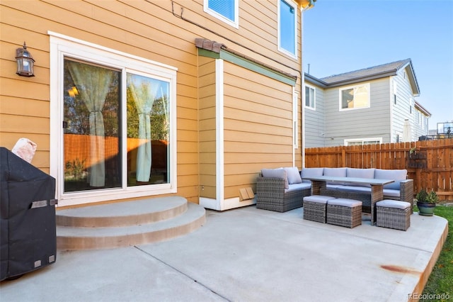 view of patio / terrace with outdoor lounge area